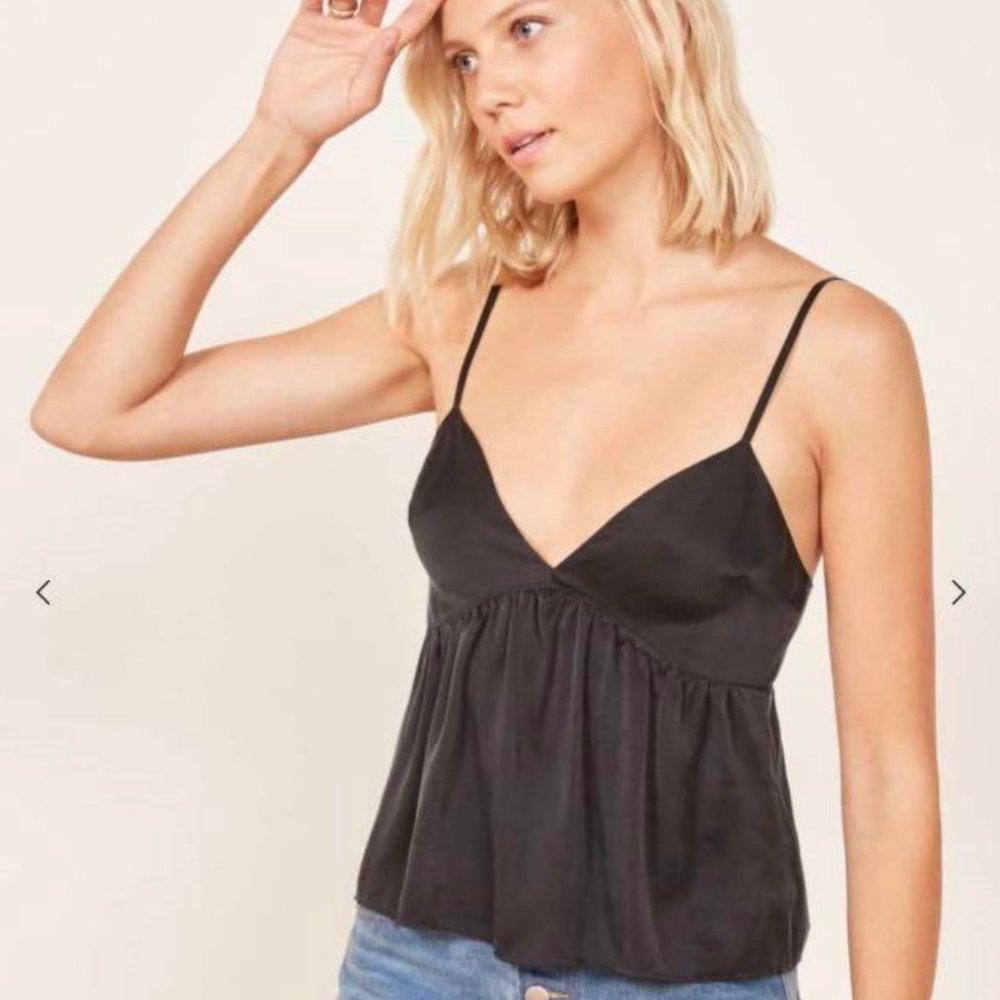 NWT Black Reformation Silk Top Size XL